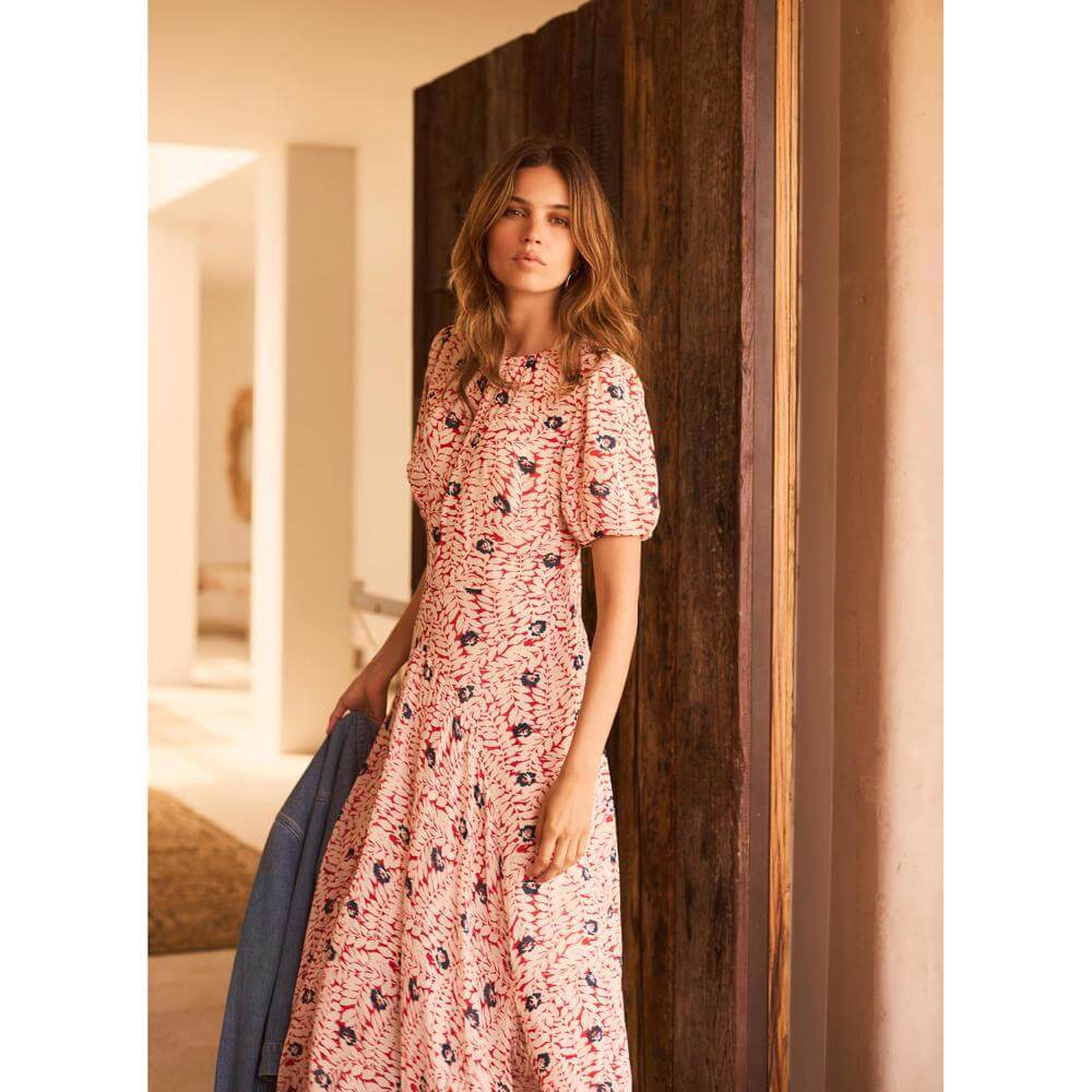 Mint Velvet Red Printed Maxi Dress